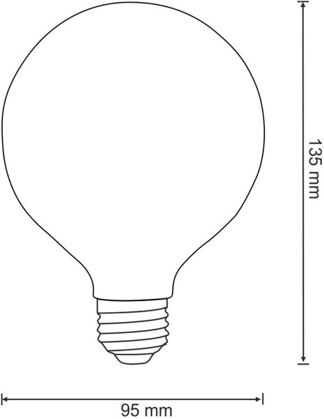 Goldlux Platinum led žárovka 1x7 W 3000 K E27 308580