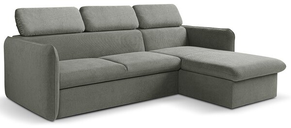 Malá sedací souprava SLIM | 235x179 cm | PRAVÁ | rozkládací + úložný prostor | VÝBĚR TKANIN