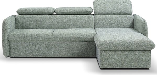 Malá sedací souprava SLIM | 235x179 cm | PRAVÁ | rozkládací + úložný prostor | VÝBĚR TKANIN