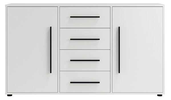 MAXIONE b | komoda K2D4SZ MX-02 | 150 cm | bílá mat