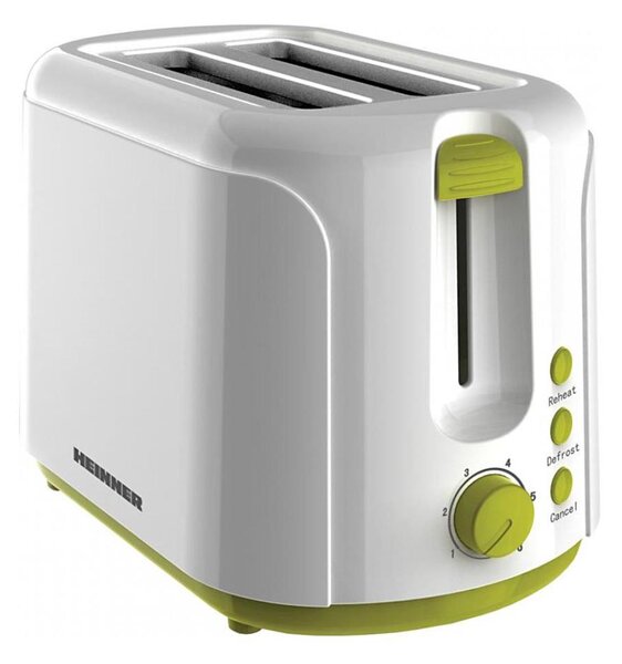 Heinner TP-750GR - Topinkovač s dvěma otvory 750W/230V bílá/zelená