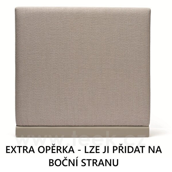 Stern Modulový díl 3-místný polohovací Enya 206x95x85 cm, Stern, rám teak/hliník barva greige, vč. zádových potahovaných opěrek (3ks), sedáky a polštáře (3ks) potah vanilla (100% akryl)