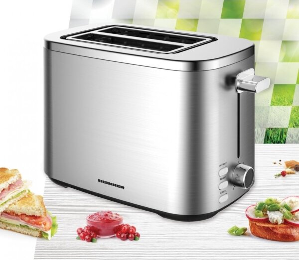 Heinner HTP-800SS - Topinkovač s dvěma otvory 800W/230V nerez