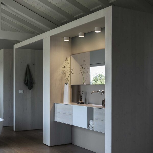 Ideal Lux Stropní přisazené svítidlo SPIKE PL1, Ø 100 mm Barva: Černá