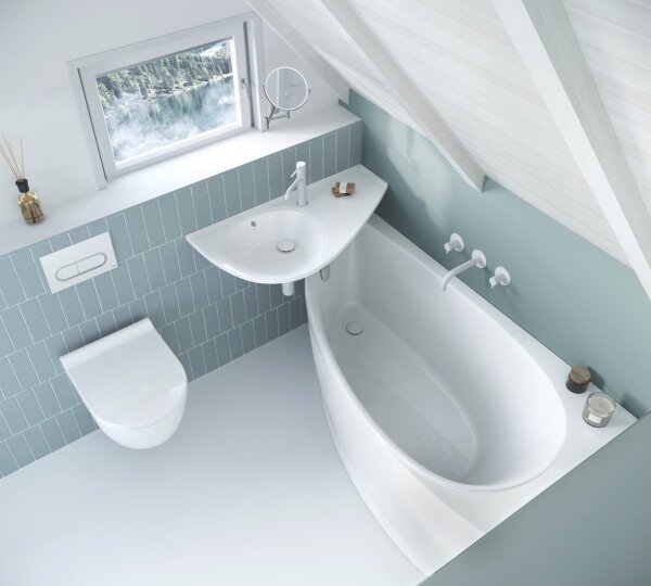 Ravak CS01000000 - Rohová vana AVOCADO 150x75 cm akrylát/bílá