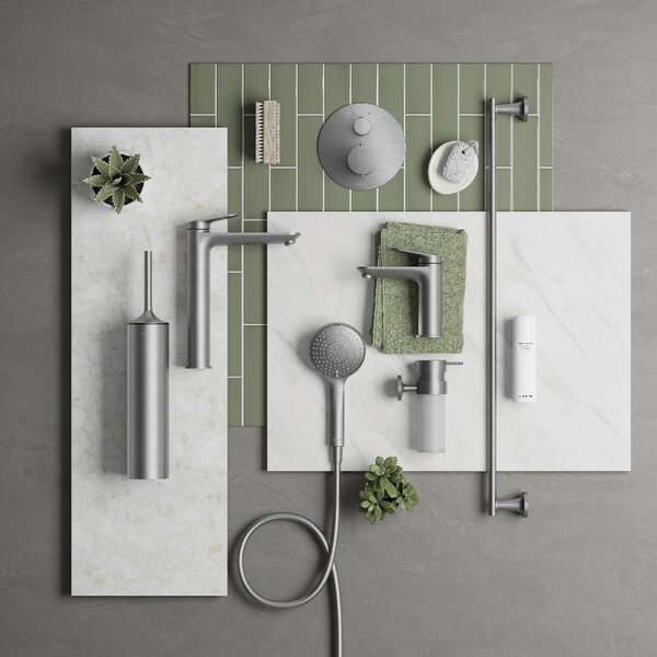 Duravit Wave umyvadlová baterie stojící ocel WA1010002070