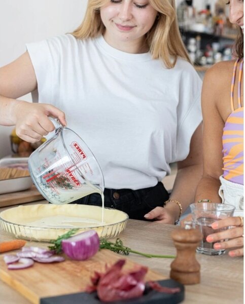 Skleněná odměrka PYREX 0,5 l