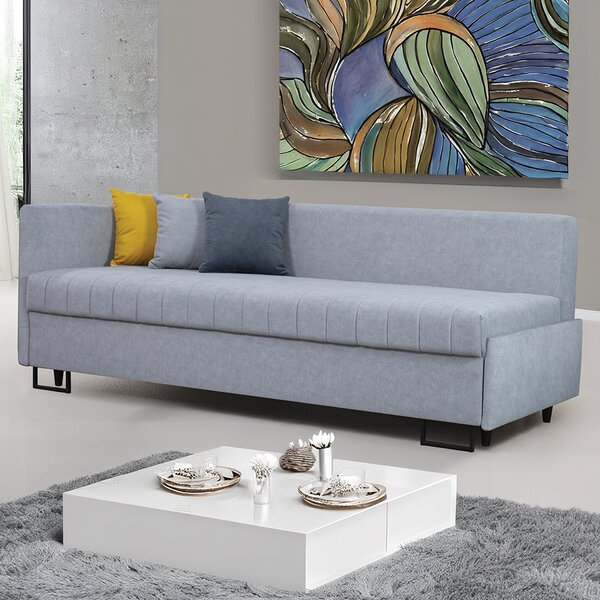 Pohovka JUNIOR | 211 cm | LEVÁ | rozkládací + úložný prostor | velká spací plocha 149x197 cm | VÝBĚR TKANIN