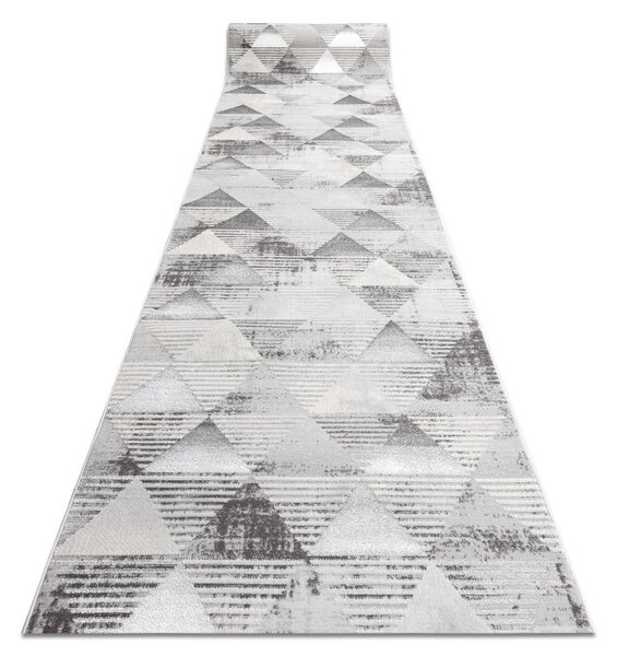 Běhoun LIRA E1627 Trojúhelníky geometrický, strukturální, glamour - šedý