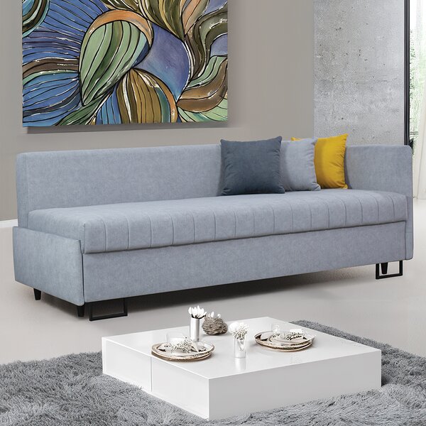 Pohovka JUNIOR | 211 cm | PRAVÁ | rozkládací + úložný prostor | velká spací plocha 149x197 cm | VÝBĚR TKANIN