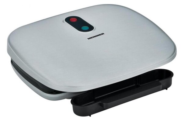 Heinner HEG-F1000SL - Kontaktní gril 1000W/230V matný chrom/černá