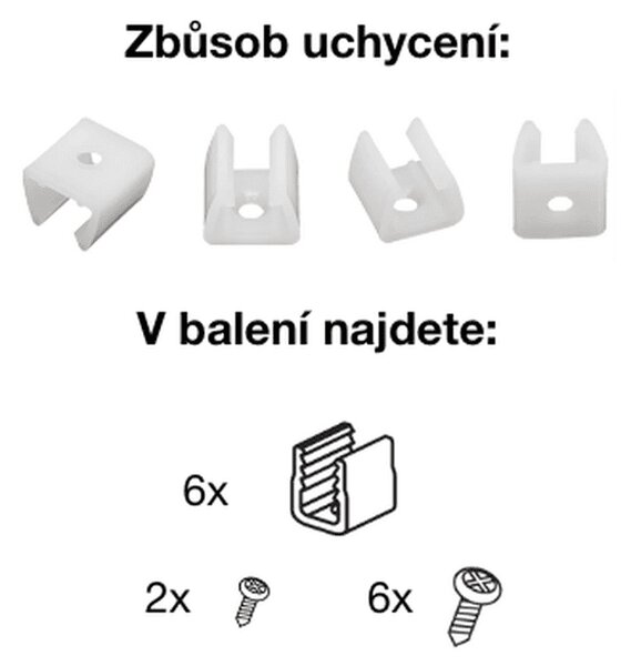 Chytrý venkovní WiFi RGBTW LED pásek 3m 15W NEON FLEX