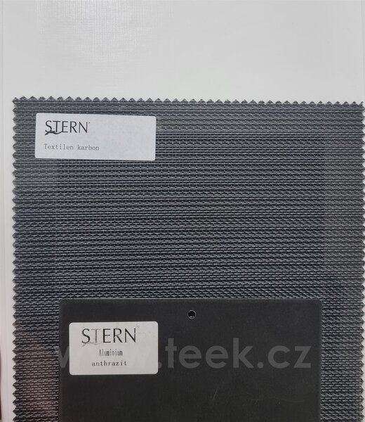 Stern 2,5-místná lavice Allround, Stern, 165x71x91 cm, rám lakovaný hliník šedočerný (anthracite), výplet textilen žíhaný černý (carbon)