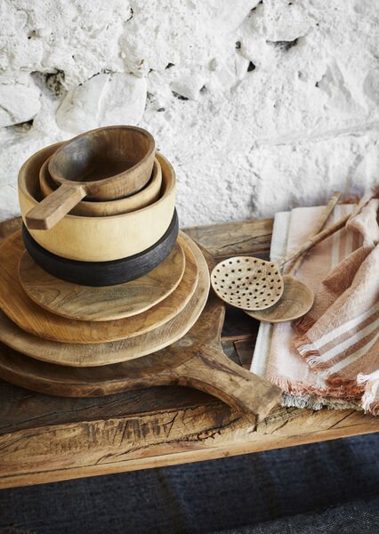 Dřevěné talíře Wood – set 3 ks