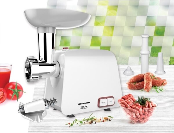 Heinner MG-1340WH - Mlýnek na maso 1340W/230V bílá