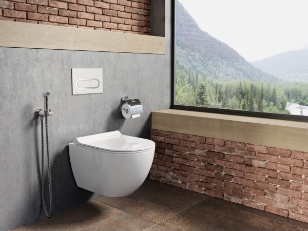 Ravak X070166 - Ruční bidetová sprška pro podomítkovou instalaci lesklý chrom