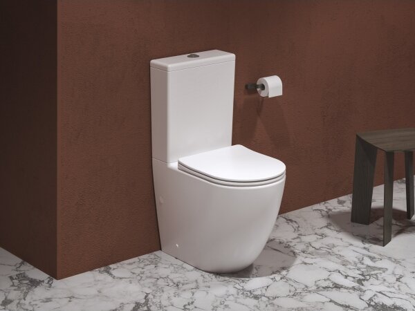 Ravak X01870 - WC kombi Rimless s prkénkem SoftClose OPTIMA keramika/bílá