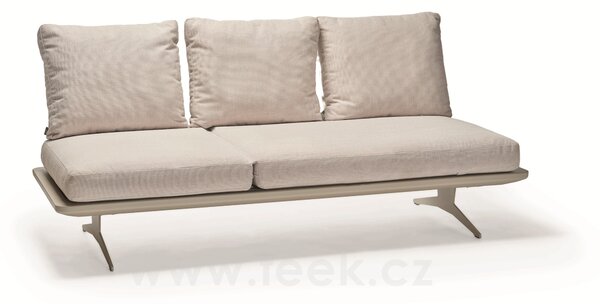 Stern Modulový díl 3-místný polohovací Enya 206x95x85 cm, Stern, rám hliník antracit mat, vč. zádových opěrek (3ks), sedáky a polštáře (3ks) potah Pearl Grey (100% akryl)