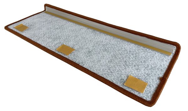 Vopi Nášlapy na schody Capri měděný obdélník, samolepící - 24x65 obdélník (rozměr včetně ohybu)