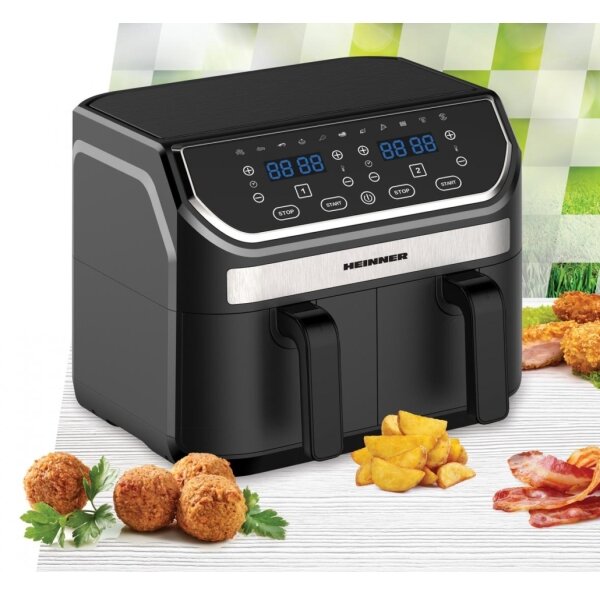 Heinner HAF-KDB1700BK - Duální horkovzdušná fritéza 8,5 l 1700W/230V černá