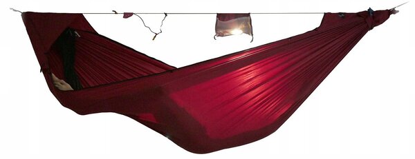 Turistická houpací síť Ticket To The Moon Pro burgundy 325 x 170 cm