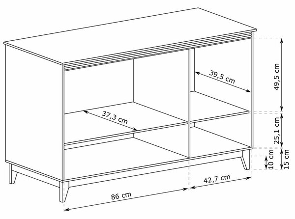 WINDSOR k | komoda W-1 | 135,5 cm | kašmír