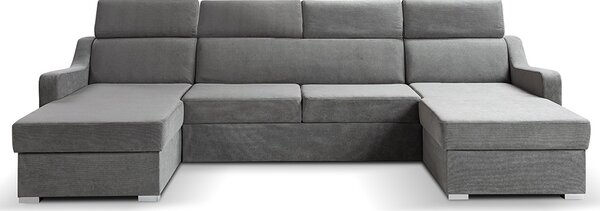 Sedací souprava MIKELI U | 158x301x158 cm | rozkládací + 2x úložný prostor | VÝBĚR TKANINY