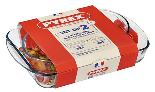 SADA 2x Pekáč PYREX 2,7/2,2 l