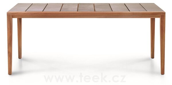 Roda Jídelní stůl Teka, Roda, obdélníkový 182x102x74 cm, rám teak, deska keramika dekor dle vzorníku