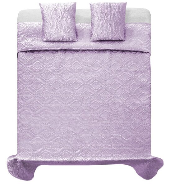 Elegantní světlo fialové přehozy na postel 200 x 220 cm