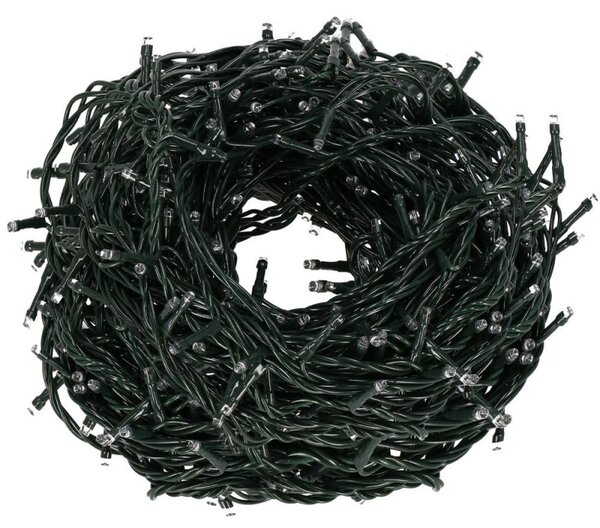 LED světelný řetěz - 25,5m, 300LED, IP44, modrá