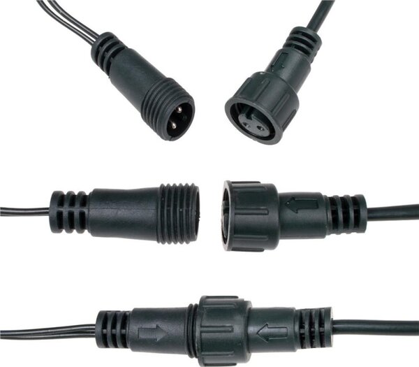 LED světelný řetěz - 25,5m, 300LED, IP44, modrá