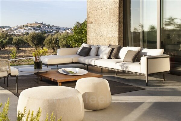 Tribu Rohová sedací sestava Natal Sofa SET 2A/2B, Tribu, 370x188 cm, rám hliník barva dle vzorníku, potah kat. E dle vzorníku