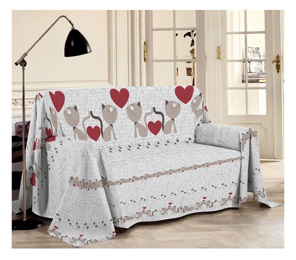 Víceúčelová přikrývka/Pléd Piquet Koťata béžová Made in Italy Barva Béžová Rozměry 170x280 cm
