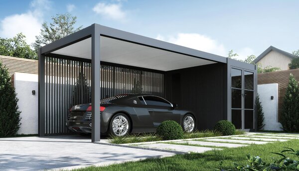 ROJA Hliníkový přístřešek na auto PRESTIGE 5,3x3 m