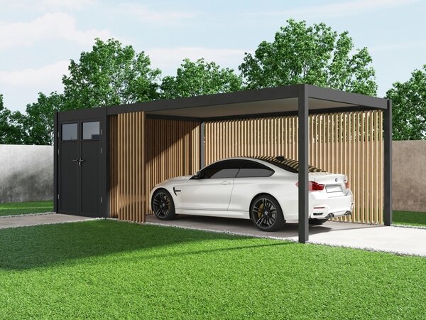 ROJA Hliníkový přístřešek na auto PRESTIGE 5,3x3 m