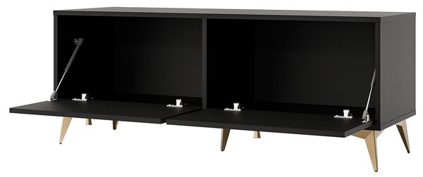 TOKYO 1 c | TV stolek RTV 302 | 120,6 cm | černá grafit/zlatá