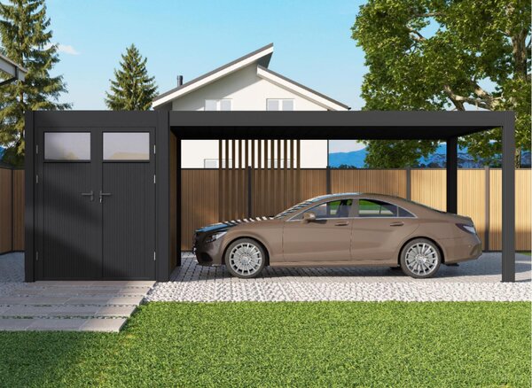 ROJA Hliníkový přístřešek na auto PRESTIGE 5,3x3 m