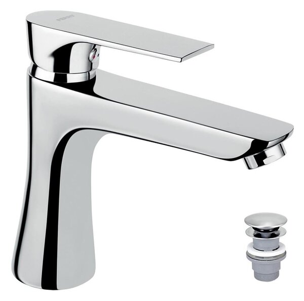 FERRO - Umyvadlová baterie + výpusť ALGEO SQUARE lesklý chrom