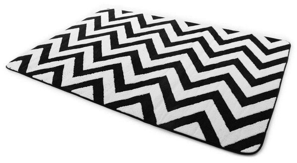 Kusové koberce čierno bielej farby 200 x 300 cm