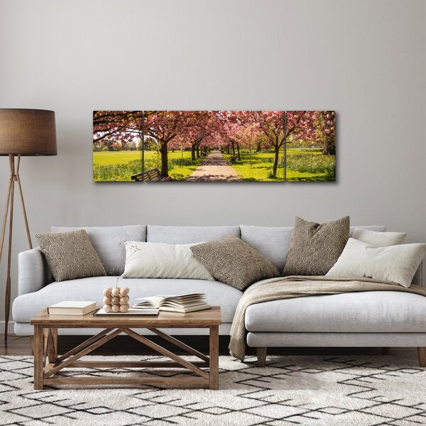 Obraz - sad třešní (170x50 cm)