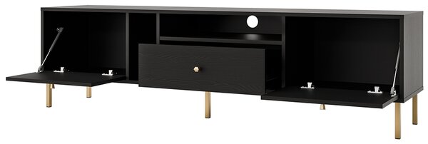 TOKYO 2 c | TV stolek RTV 313 | 180 cm | černá grafit/zlatá