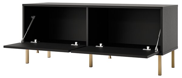 TOKYO 2 c | TV stolek RTV 302 | 120,6 cm | černá grafit/zlatá