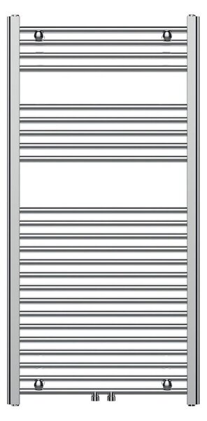 Novaservis - Koupelnový žebříkový radiátor 423W/230V 120x60 cm lesk. chrom rovný