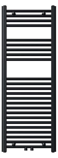 Novaservis - Koupelnový žebříkový radiátor 490W/230V 120x45 cm černá rovný