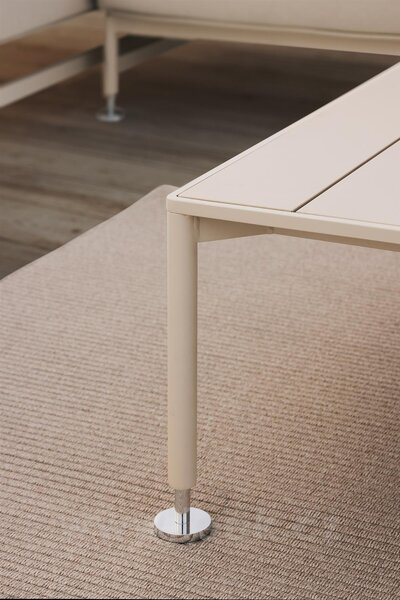 Vondom Konferenční stolek Hamptons, Vondom, čtvercový 85x85x33 cm, rám hliník barva dle vzorníku, deska Solid Core barva dle vzorníku
