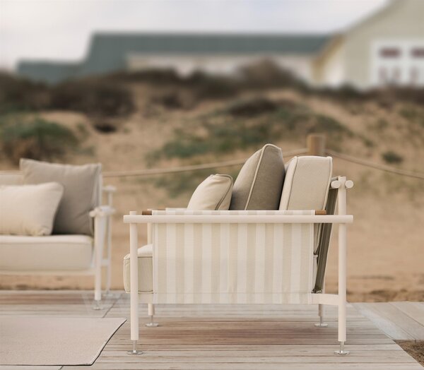 Vondom Nízké křeslo Hamptons, Vondom, 89,5x100x69,5 cm, rám hliník, sedáky venkovní látka Group 1B, barevné provedení dle vzorníku