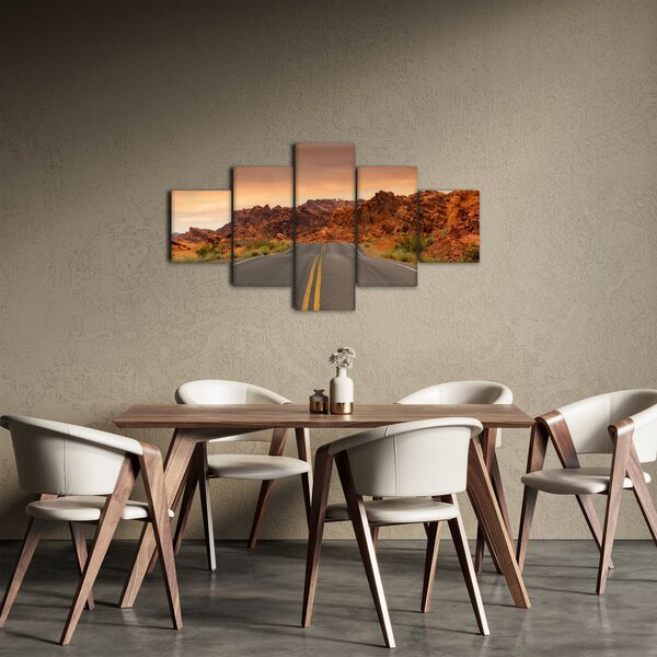 Obraz cesty a skal (125x70 cm)