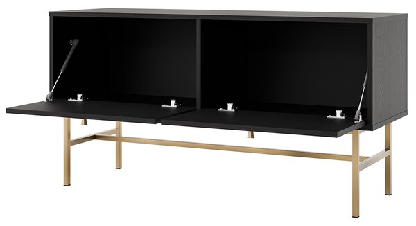 TOKYO 3 c | TV stolek RTV 302 | 120,6 cm | černá grafit/zlatá