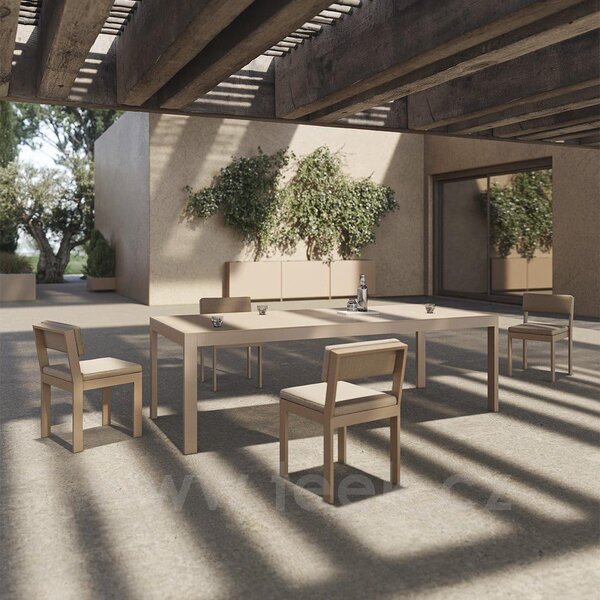 Vondom Jídelní stůl Posidonia, Vondom, obdélníkový 250x100x76 cm, rám hliník, deska HPL Solid Core, barva dle vzorníku